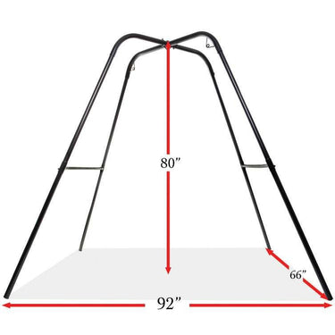 Supporto autoportante per swing bondage stabile e versatile. Stand fino a 180 kg, facile da montare. Parco giochi BDSM robusto e regolabile senza fori. Struttura in acciaio con bondage loops per massimo comfort. Swing professionale con trasporto facile